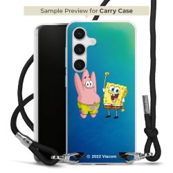 New Carry Case Transparent Stoff schwarz/silber