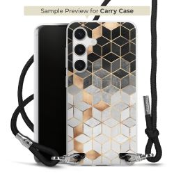 New Carry Case Transparent Stoff schwarz/silber