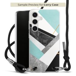 New Carry Case Transparent Stoff schwarz/silber