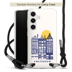 New Carry Case Transparent Stoff schwarz/silber