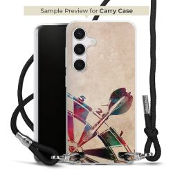 New Carry Case Transparent Stoff schwarz/silber