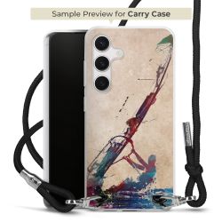 New Carry Case Transparent Stoff schwarz/silber