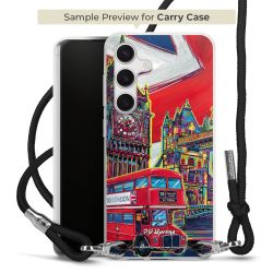 New Carry Case Transparent Stoff schwarz/silber