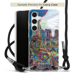 New Carry Case Transparent Stoff schwarz/silber