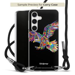 New Carry Case Transparent Stoff schwarz/silber