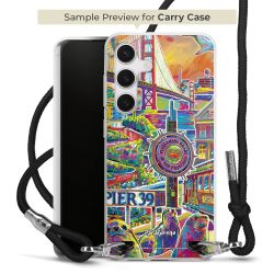 New Carry Case Transparent Stoff schwarz/silber