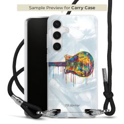 New Carry Case Transparent Stoff schwarz/silber