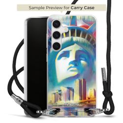 New Carry Case Transparent Stoff schwarz/silber