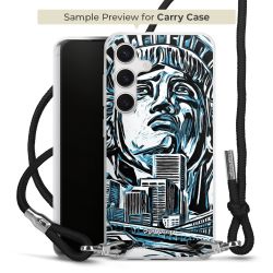 New Carry Case Transparent Stoff schwarz/silber