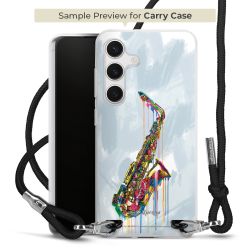 New Carry Case Transparent Stoff schwarz/silber