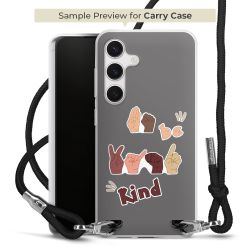 New Carry Case Transparent Stoff schwarz/silber