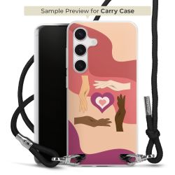 New Carry Case Transparent Stoff schwarz/silber