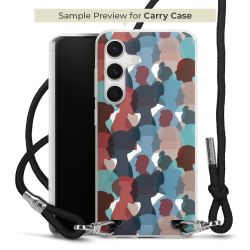 New Carry Case Transparent Stoff schwarz/silber