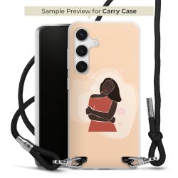 New Carry Case Transparent Stoff schwarz/silber