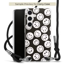 New Carry Case Transparent Stoff schwarz/silber