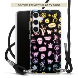 New Carry Case Transparent Stoff schwarz/silber