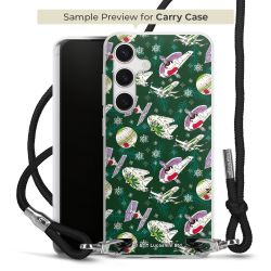 New Carry Case Transparent Stoff schwarz/silber