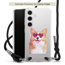 New Carry Case Transparent Stoff schwarz/silber