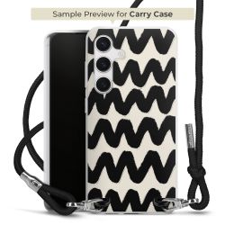 New Carry Case Transparent Stoff schwarz/silber