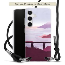 New Carry Case Transparent Stoff schwarz/silber