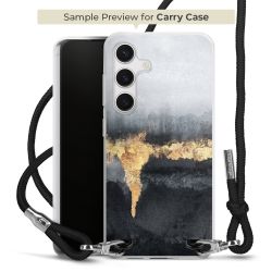 New Carry Case Transparent Stoff schwarz/silber