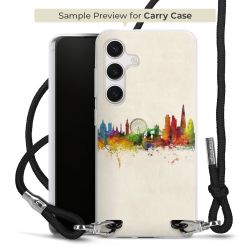 New Carry Case Transparent Stoff schwarz/silber