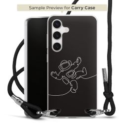 New Carry Case Transparent Stoff schwarz/silber