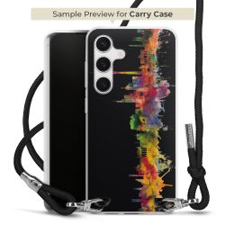 New Carry Case Transparent Stoff schwarz/silber