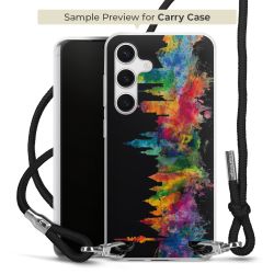 New Carry Case Transparent Stoff schwarz/silber