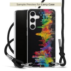 New Carry Case Transparent Stoff schwarz/silber