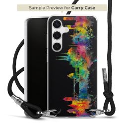 New Carry Case Transparent Stoff schwarz/silber