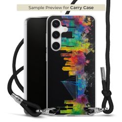 New Carry Case Transparent Stoff schwarz/silber