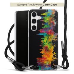 New Carry Case Transparent Stoff schwarz/silber