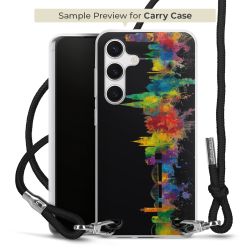 New Carry Case Transparent Stoff schwarz/silber