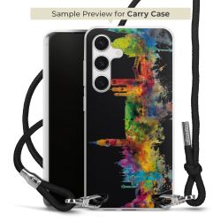 New Carry Case Transparent Stoff schwarz/silber