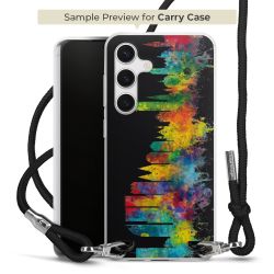 New Carry Case Transparent Stoff schwarz/silber