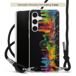 New Carry Case Transparent Stoff schwarz/silber