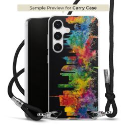 New Carry Case Transparent Stoff schwarz/silber