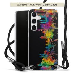 New Carry Case Transparent Stoff schwarz/silber