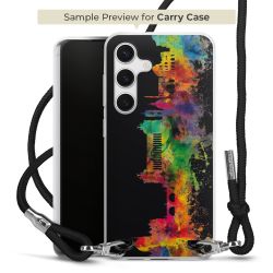 New Carry Case Transparent Stoff schwarz/silber