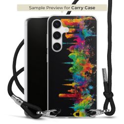 New Carry Case Transparent Stoff schwarz/silber