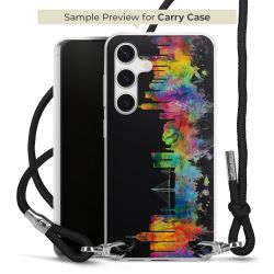 New Carry Case Transparent Stoff schwarz/silber