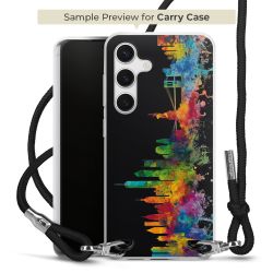 New Carry Case Transparent Stoff schwarz/silber