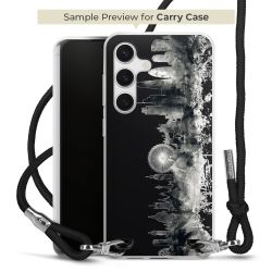 New Carry Case Transparent Stoff schwarz/silber