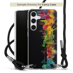 New Carry Case Transparent Stoff schwarz/silber