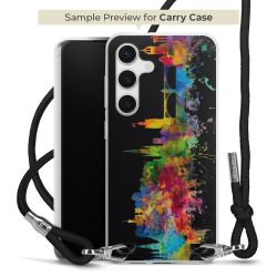 New Carry Case Transparent Stoff schwarz/silber