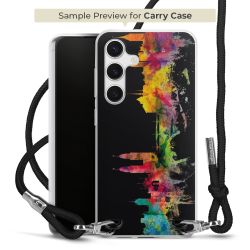 New Carry Case Transparent Stoff schwarz/silber