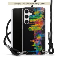 New Carry Case Transparent Stoff schwarz/silber