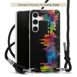 New Carry Case Transparent Stoff schwarz/silber