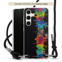 New Carry Case Transparent Stoff schwarz/silber